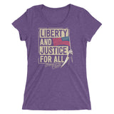 Women's Justice For All Tri-blend Tee